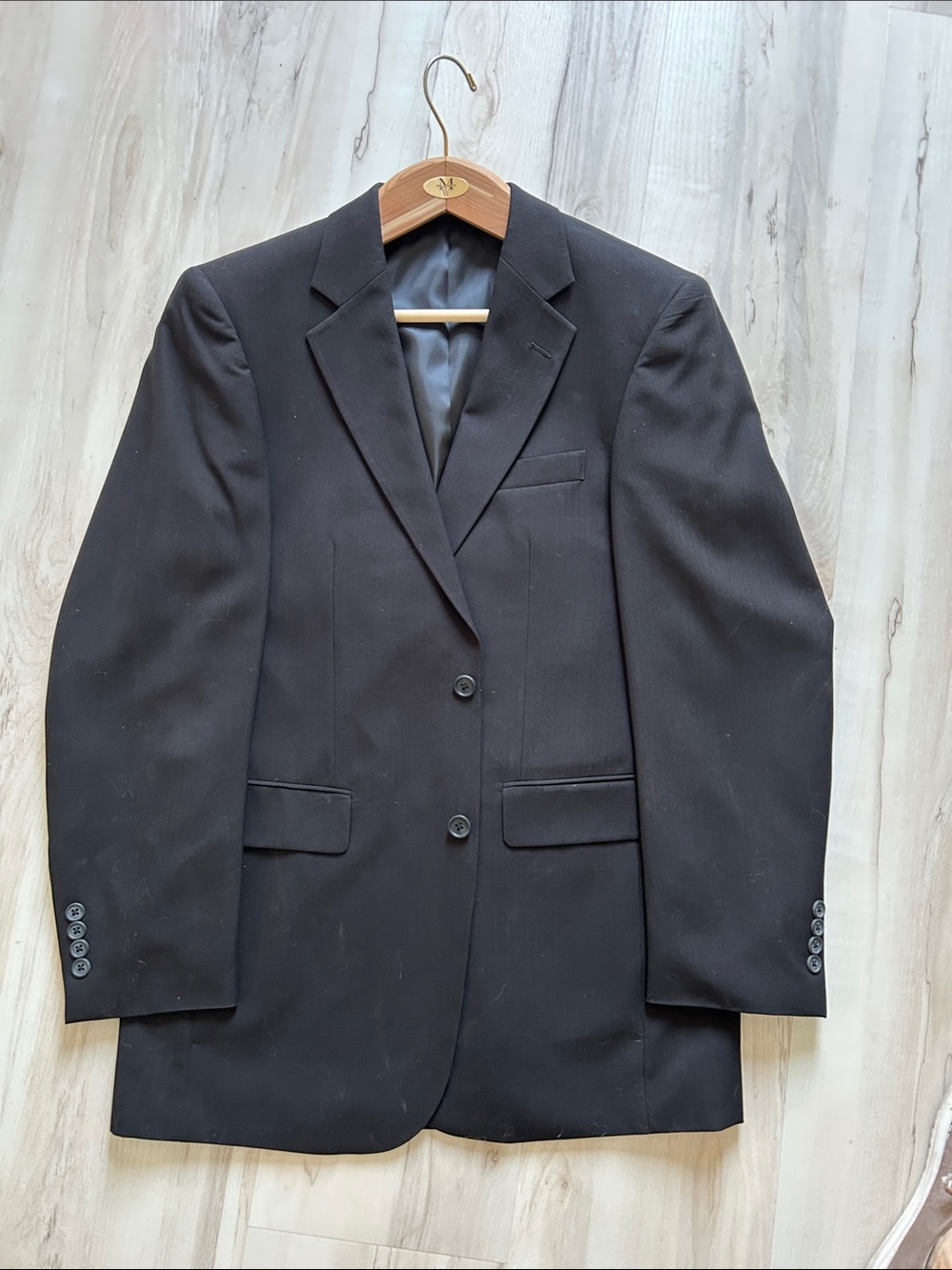 Van Heusen Black Men's Two-Button Suit Blazer